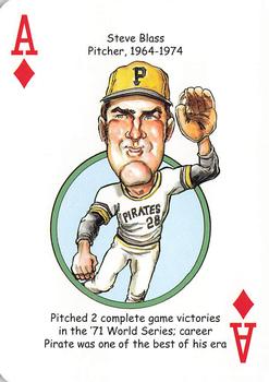 2020 Hero Decks Pittsburgh Pirates Baseball Heroes Playing Cards #A♦ Steve Blass Front