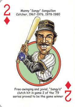 2020 Hero Decks Pittsburgh Pirates Baseball Heroes Playing Cards #2♦ Manny Sanguillen Front