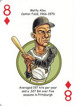 2020 Hero Decks Pittsburgh Pirates Baseball Heroes Playing Cards #8♦ Matty Alou Front