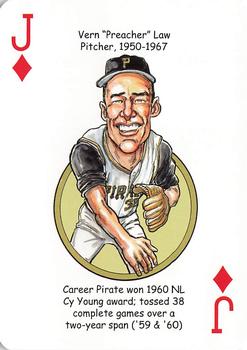 2020 Hero Decks Pittsburgh Pirates Baseball Heroes Playing Cards #J♦ Vern Law Front