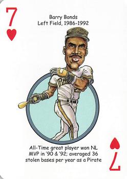 2020 Hero Decks Pittsburgh Pirates Baseball Heroes Playing Cards #7♥ Barry Bonds Front