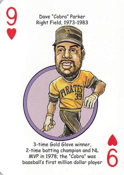 2020 Hero Decks Pittsburgh Pirates Baseball Heroes Playing Cards #9♥ Dave Parker Front