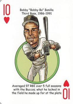 2020 Hero Decks Pittsburgh Pirates Baseball Heroes Playing Cards #10♥ Bobby Bonilla Front