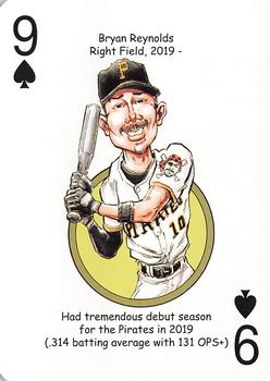 2020 Hero Decks Pittsburgh Pirates Baseball Heroes Playing Cards #9♠ Bryan Reynolds Front