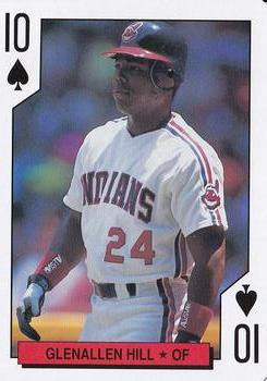 1992 Kahn's Cleveland Indians Playing Cards #10♠ Glenallen Hill Front