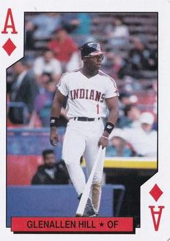 1992 Kahn's Cleveland Indians Playing Cards #A♦ Glenallen Hill Front