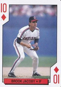 1992 Kahn's Cleveland Indians Playing Cards #10♦ Brook Jacoby Front