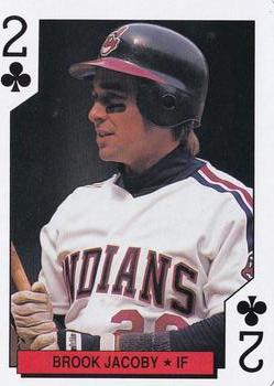 1992 Kahn's Cleveland Indians Playing Cards #2♣ Brook Jacoby Front