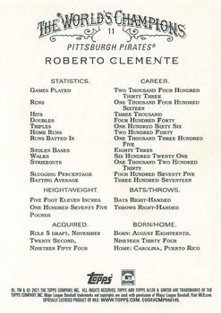 2021 Topps Allen & Ginter #11 Roberto Clemente Back