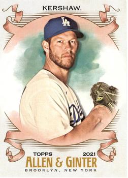 2021 Topps Allen & Ginter #28 Clayton Kershaw Front