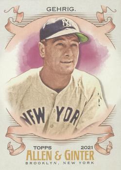 2021 Topps Allen & Ginter #119 Lou Gehrig Front