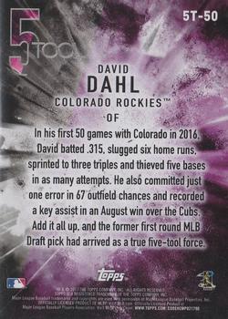 2021 Topps Archives Signature Series Active Player Edition - David Dahl #5T-50 David Dahl Back