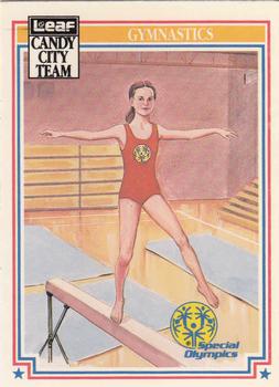 1987 Leaf Candy City Team Hall of Fame Greats - Special Olympics #S5 Gymnastics Front