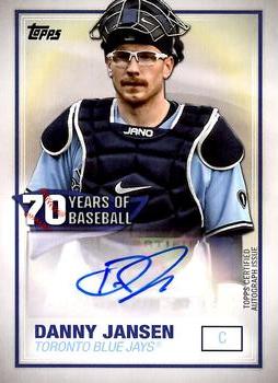 2021 Topps - 70 Years of Baseball Autographs #70YA-DJ Danny Jansen Front