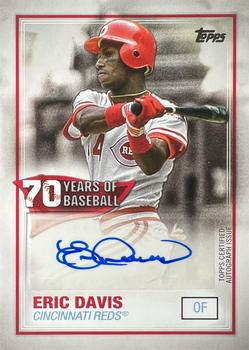 2021 Topps - 70 Years of Baseball Autographs #70YA-ED Eric Davis Front