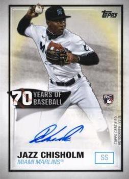 2021 Topps - 70 Years of Baseball Autographs #70YA-JAZ Jazz Chisholm Front