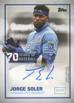 2021 Topps - 70 Years of Baseball Autographs #70YA-JSO Jorge Soler Front