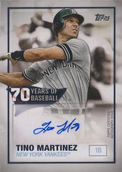 2021 Topps - 70 Years of Baseball Autographs #70YA-TM Tino Martinez Front