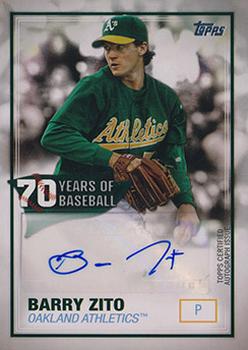 2021 Topps - 70 Years of Baseball Autographs #70YA-BZ Barry Zito Front