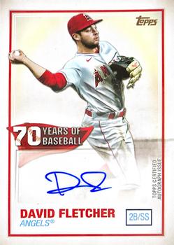 2021 Topps - 70 Years of Baseball Autographs #70YA-DFL David Fletcher Front