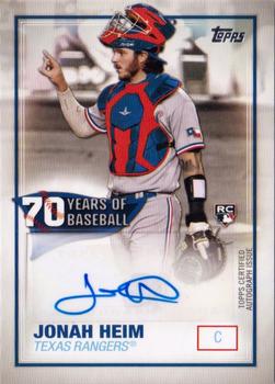 2021 Topps - 70 Years of Baseball Autographs #70YA-JH Jonah Heim Front