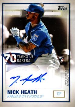 2021 Topps - 70 Years of Baseball Autographs #70YA-NH Nick Heath Front