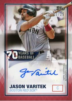 2021 Topps - 70 Years of Baseball Autographs Red #70YA-JV Jason Varitek Front