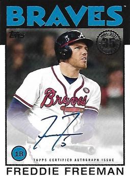 2021 Topps - 1986 Topps Baseball 35th Anniversary Autographs #86A-FF Freddie Freeman Front
