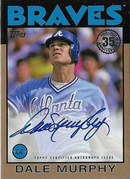 2021 Topps - 1986 Topps Baseball 35th Anniversary Autographs Gold #86A-DMU Dale Murphy Front