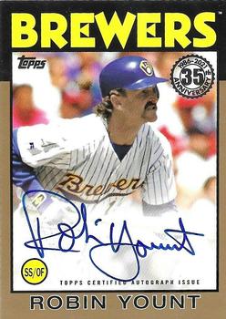 2021 Topps - 1986 Topps Baseball 35th Anniversary Autographs Gold #86A-RY Robin Yount Front