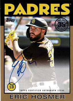 2021 Topps - 1986 Topps Baseball 35th Anniversary Autographs Gold #86A-EH Eric Hosmer Front