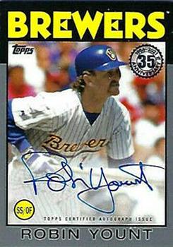 2021 Topps - 1986 Topps Baseball 35th Anniversary Autographs Platinum #86A-RY Robin Yount Front