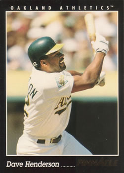1993 Pinnacle #170 Dave Henderson Front
