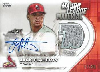 2021 Topps - Major League Material Autograph Relics (Series One) #MLMA-JF Jack Flaherty Front