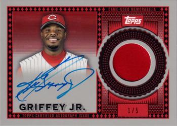 2021 Topps - Reverence Patch Autographs Red (Series 1) #RAP-KG Ken Griffey Jr. Front