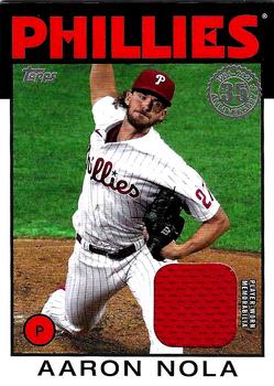 2021 Topps - 1986 Topps Baseball 35th Anniversary Relics (Series One) #86R-AN Aaron Nola Front
