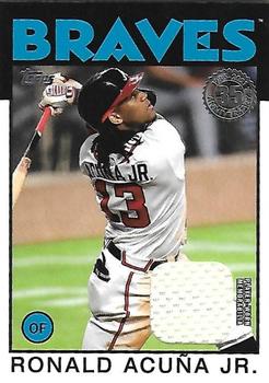 2021 Topps - 1986 Topps Baseball 35th Anniversary Relics (Series One) #86R-RA Ronald Acuña Jr. Front