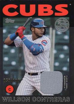2021 Topps - 1986 Topps Baseball 35th Anniversary Relics Black (Series One) #86R-WC Willson Contreras Front
