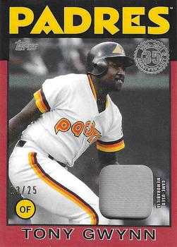 2021 Topps - 1986 Topps Baseball 35th Anniversary Relics Red (Series One) #86R-TG Tony Gwynn Front