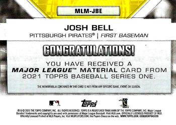 2021 Topps - Major League Material Relics (Series One) #MLM-JBE Josh Bell Back