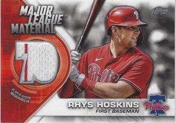 2021 Topps - Major League Material Relics (Series One) #MLM-RH Rhys Hoskins Front