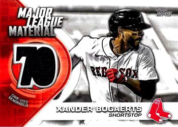 2021 Topps - Major League Material Relics (Series One) #MLM-XB Xander Bogaerts Front