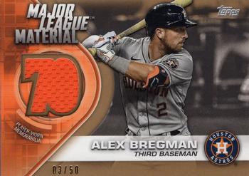 2021 Topps - Major League Material Relics Gold (Series One) #MLM-AB Alex Bregman Front