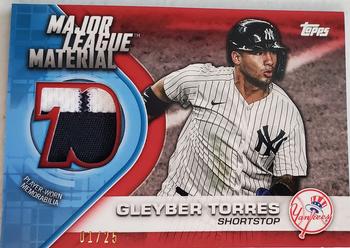 2021 Topps - Major League Material Relics Red (Series One) #MLM-GT Gleyber Torres Front