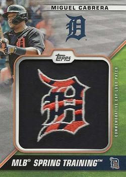 2021 Topps - Spring Training Cap Logo Patch #STCL-MC Miguel Cabrera Front