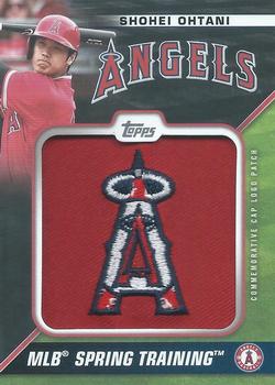 2021 Topps - Spring Training Cap Logo Patch Black #STCL-SO Shohei Ohtani Front