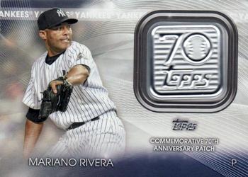 2021 Topps - 70th Anniversary Logo Patch (Series 1) #70LP-MR Mariano Rivera Front
