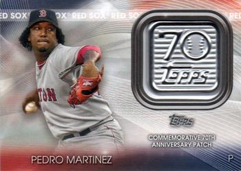2021 Topps - 70th Anniversary Logo Patch (Series 1) #70LP-PM Pedro Martinez Front