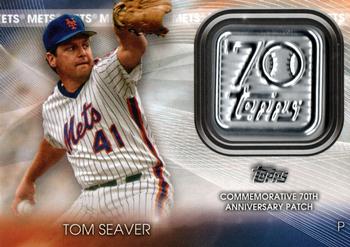 2021 Topps - 70th Anniversary Logo Patch (Series 1) #70LP-TS Tom Seaver Front