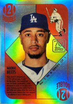 2021 Topps - 70 Years of Topps Baseball Chrome (Series 1) #70YTC-1 Mookie Betts Front